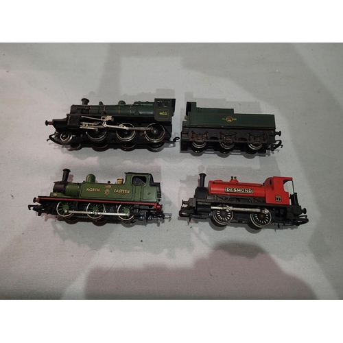 2171 - Three OO scale locomotives, 0.4.0 Desmond red, 0.6.0 Joem, Green, 2.6.0 and tender, green, Late Cres... 