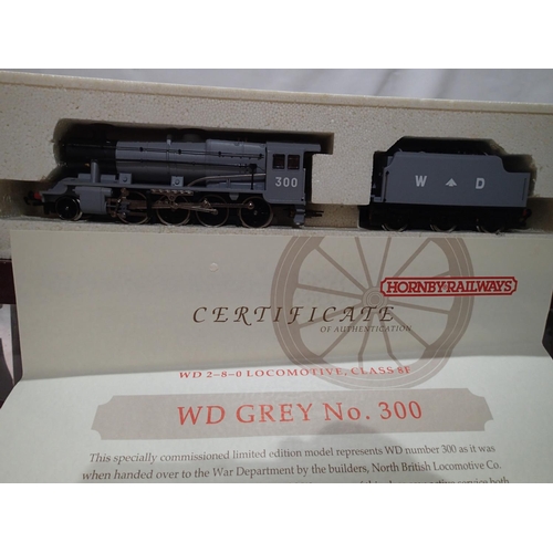 2259 - OO gauge Hornby R2043, class 8F, W.D grey, 300, limited edition 141/500, Much Ado About Toys exclusi... 