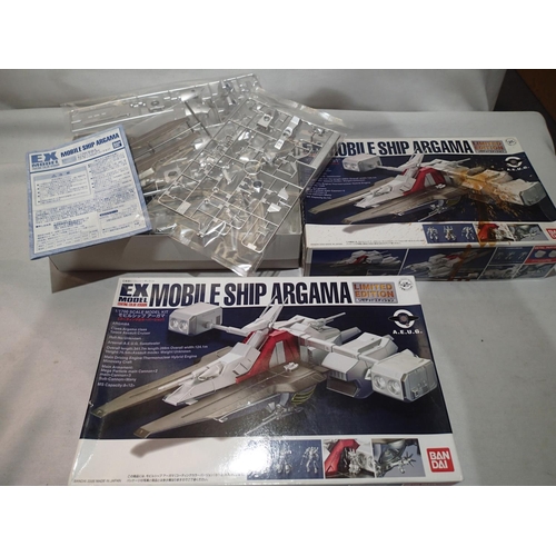 2283 - Two Ban-Dai mobile ship/Argama Space Assault Cruiser, 1/1700 scale, both appear complete/as new, box... 