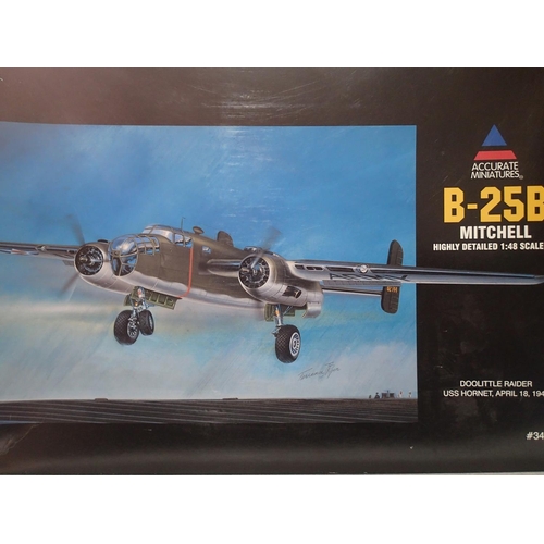 2299 - 1/48 scale Accurate miniatures B-25B Mitchell, Doolittle Raider, USS Hornet April 18 1942, sealed ba... 