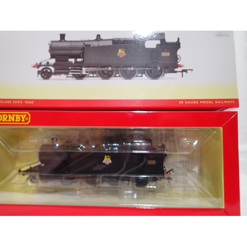 2315 - OO gauge Hornby R3124 class 42xx, 4266, Black Early Crest in near mint condition, boxed. UK P&P Grou... 