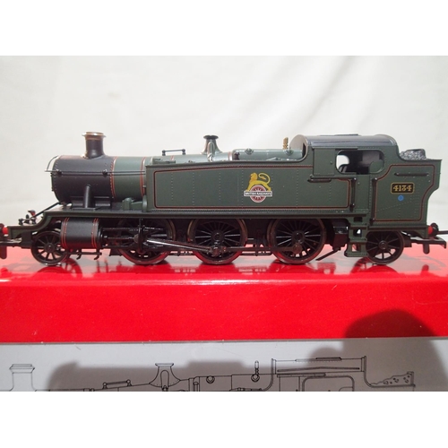 2320 - OO gauge Hornby R2737 Prairie tank, 4134, Green, Early Crest in near mint condition, storage wear to... 