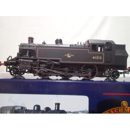 2324 - OO gauge Bachmann 31-455 Ivatt tank, 41212, Black, Late Crest, detail fitted, in near mint condition... 