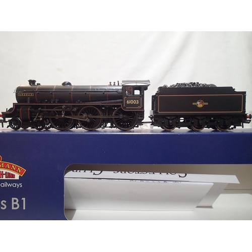 2345 - OO gauge Bachmann 31-713 class B1, Gazelle, 61003, Black, Late Crest, in near mint condition, box wi... 