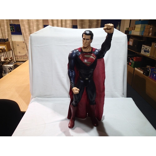 2369 - Jakks Pacific large Superman figure, jointed legs, arms, hands and head, H: 80 cm. UK P&P Group 1 (£... 