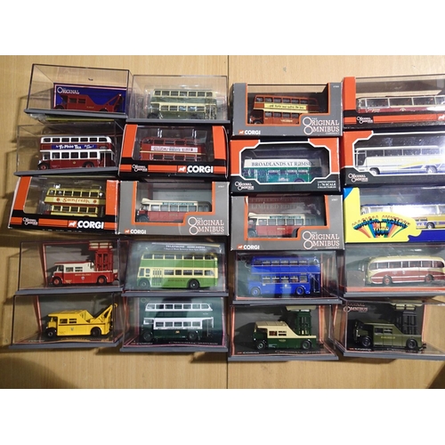 2394 - Twenty Corgi OOC buses and coaches, all in near mint condition, boxes with slight storage wear, some... 