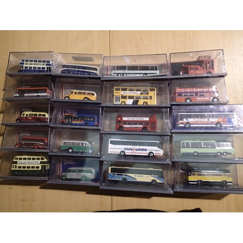 2396 - Twenty Corgi OOC buses and coaches, all in near mint condition, cello wrapped. UK P&P Group 1 (£16+V... 