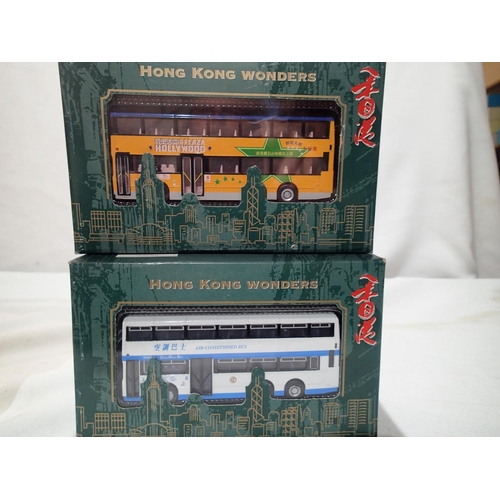 2406 - Two Peak Horse Hong Kong Wonders buses, both in near mint condition, slight storage wear to boxes. U... 