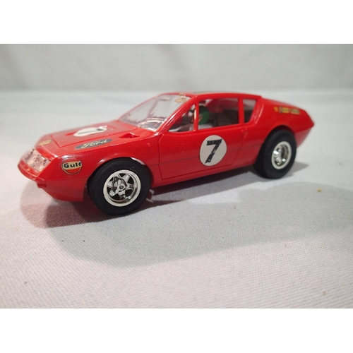 2433 - Two vintage Scalextric cars, C028 Renault Alpine, red, 7, very good to excellent condition with slig... 