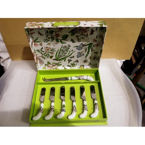 1060 - New Portmeirion Botanic Gardens cheese knife and butter spreader. UK P&P Group 1 (£16+VAT for the fi... 