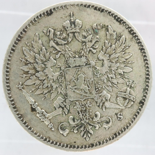 112 - 1915 silver 25 Pennia of Finland, EF. UK P&P Group 0 (£6+VAT for the first lot and £1+VAT for subseq... 