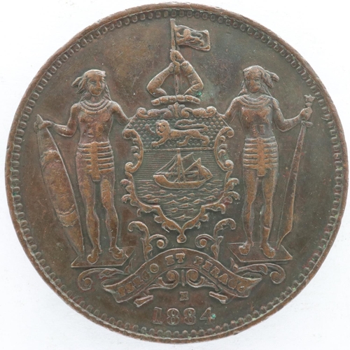 116 - 1884 British North Borneo cent, EF grade. UK P&P Group 0 (£6+VAT for the first lot and £1+VAT for su... 