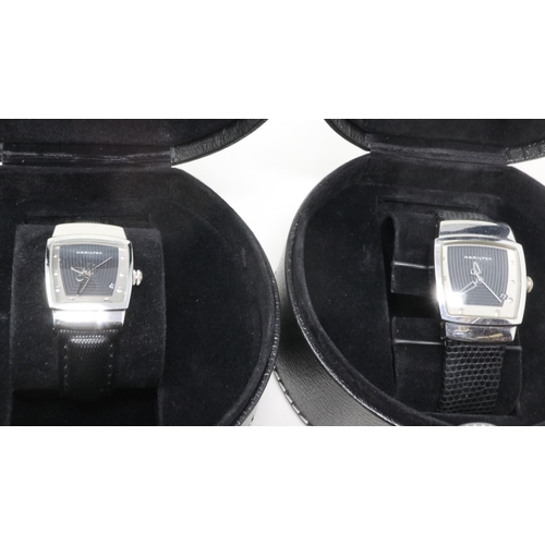 79 - His and hers Hamilton Everest wristwatches, boxed, require batteries. UK P&P Group 2 (£20+VAT for th... 