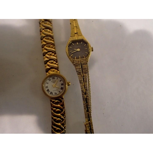 1117 - Two mechanical ladies wristwatches, Accurist and Rotary, working at lotting. UK P&P Group 1 (£16+VAT... 