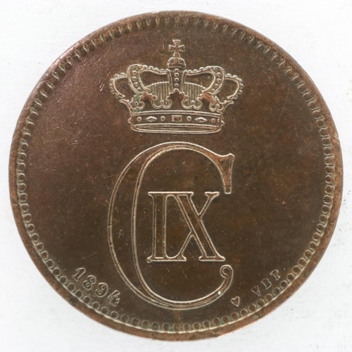 118 - 1895 Denmark five Ore gVF, some lustre.UK P&P Group 0 (£6+VAT for the first lot and £1+VAT for subse... 