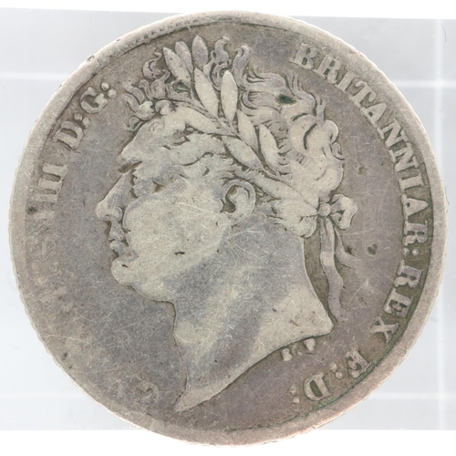 120 - 1824 silver sixpence of George IV, gF. UK P&P Group 0 (£6+VAT for the first lot and £1+VAT for subse... 