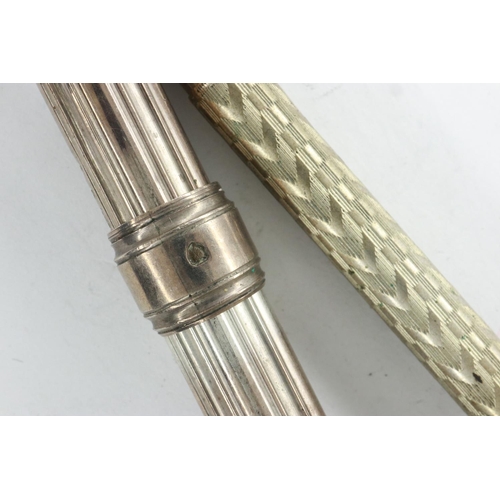 103 - Two hallmarked silver propelling pencils. UK P&P Group 1 (£16+VAT for the first lot and £2+VAT for s... 