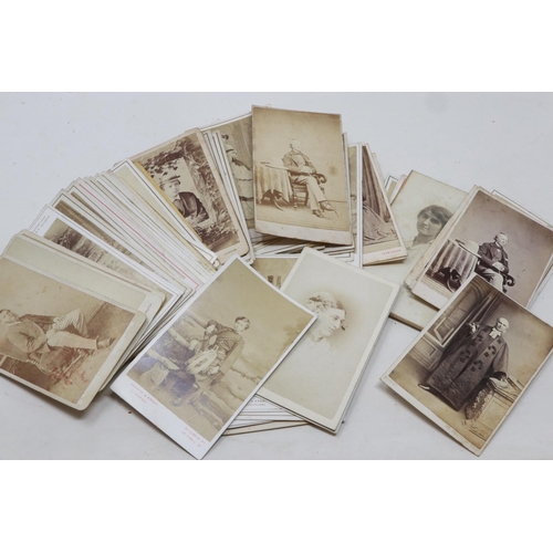 174 - Approximately sixty Victorian Cartes De Visite. UK P&P Group 2 (£20+VAT for the first lot and £4+VAT... 