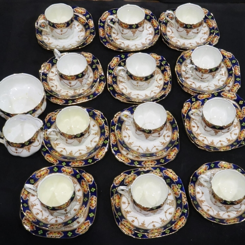 254 - Royal Albert Crown China tea service of thirty seven pieces. Not available for in-house P&P