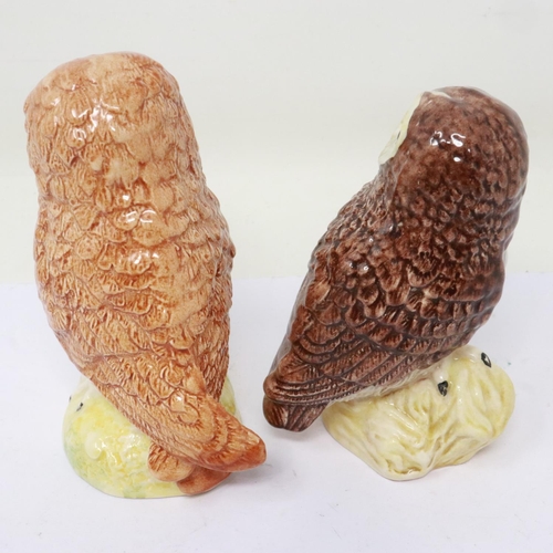 269 - Two Beswick owls, no cracks or chips, largest H: 82 mm. UK P&P Group 1 (£16+VAT for the first lot an... 