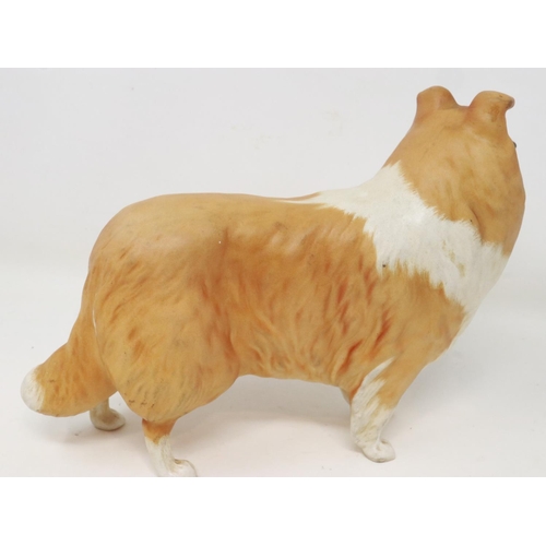 274 - Rare Beswick matte collie, Lochinvar of Ladypark, no cracks or chips, L: 19 cm. UK P&P Group 1 (£16+... 