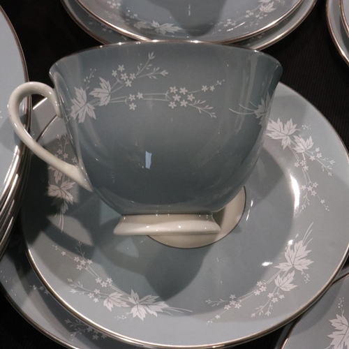 290 - Royal Doulton tea and dinner service in the Reflection pattern of twenty seven pieces. Not available... 