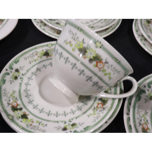 304 - Royal Doulton tea and dinnerware in the Provencal pattern of twenty four pieces. Not available for i... 