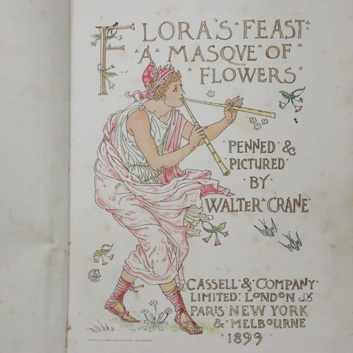 396 - Floras Feast by Walter Crane c1899. UK P&P Group 1 (£16+VAT for the first lot and £2+VAT for subsequ... 