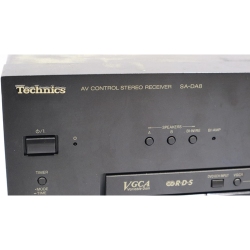 413 - Technics AV control stereo receiver., model SA-DA8. Not available for in-house P&P