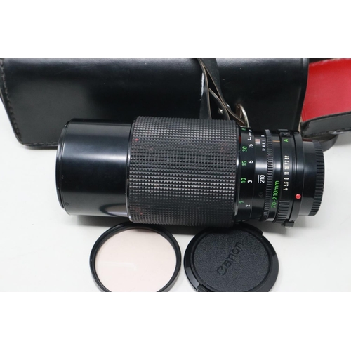 430 - Canon Photax 58mm camera lens in leather case. UK P&P Group 2 (£20+VAT for the first lot and £4+VAT ... 