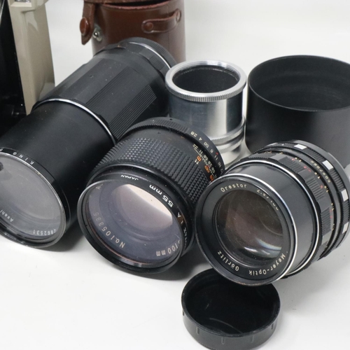 439 - Mixed cameras and lenses including Nikon. Not available for in-house P&P