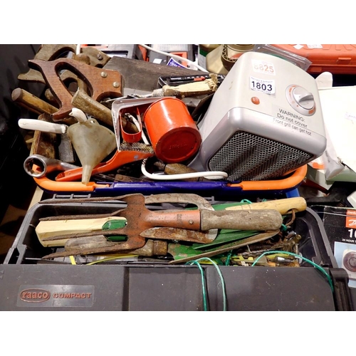 1803 - Tool box containing mixed tools. All electrical items in this lot have been PAT tested for safety an... 