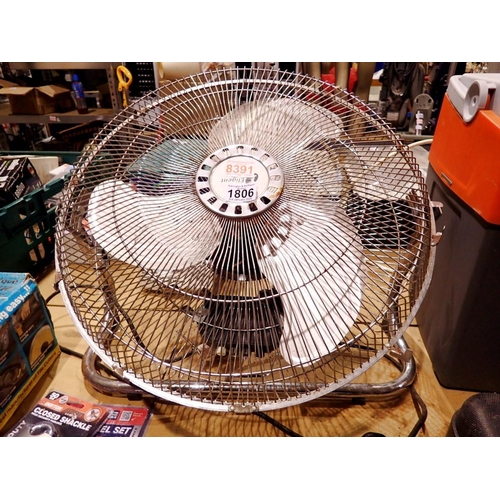 1806 - Eligant 18 inch floor 230v fan. All electrical items in this lot have been PAT tested for safety and... 