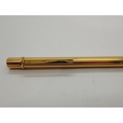 178A - Must De Cartier gold plated ball point pen in original Cartier box. UK P&P Group 1 (£16+VAT for the ... 