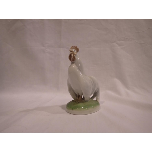 214 - Royal Copenhagen figurine of a cockerel, no cracks or chips, H: 11 cm. UK P&P Group 1 (£16+VAT for t... 