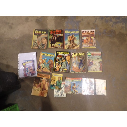 1534 - Collection of 1950's/60's cowboy comics and annuals. Not available for in-house P&P