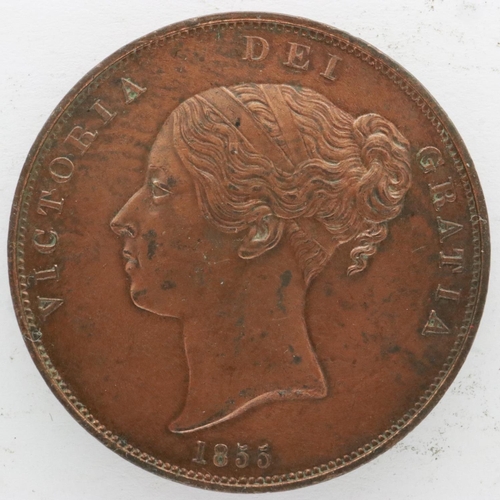 2012 - 1855 penny of Queen Victoria. UK P&P Group 0 (£6+VAT for the first lot and £1+VAT for subsequent lot... 