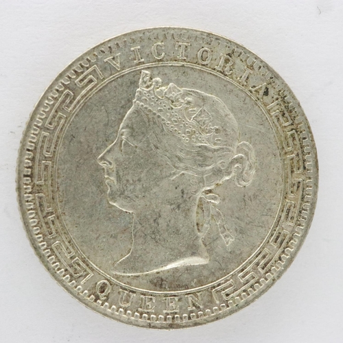 2038 - 1900 Ceylon silver 25 cents of Queen Victoria. UK P&P Group 0 (£6+VAT for the first lot and £1+VAT f... 