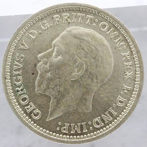 2046 - 1936 silver threepence of George V - Choice EF, UK P&P Group 0 (£6+VAT for the first lot and £1+VAT ... 