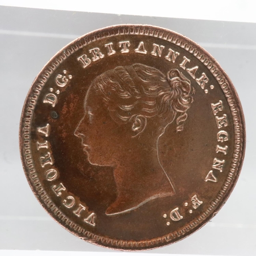 2055 - 1844 half farthing of Queen Victoria - aEF grade, UK P&P Group 0 (£6+VAT for the first lot and £1+VA... 