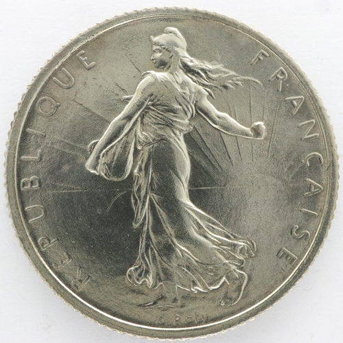 2060 - 1916 silver French Franc - nEF grade, UK P&P Group 0 (£6+VAT for the first lot and £1+VAT for subseq... 