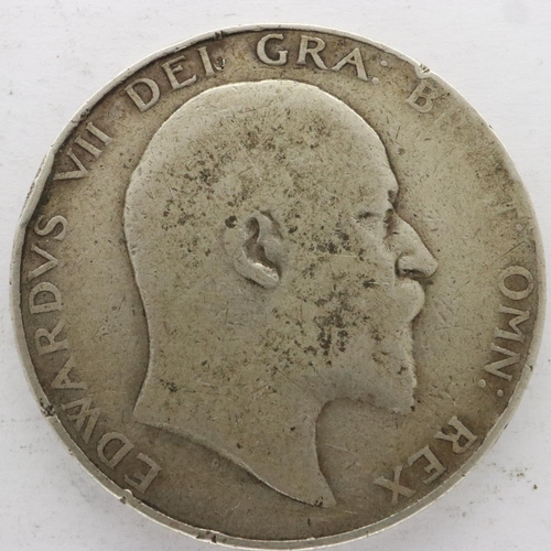 2118 - 1907 silver half crown of Edward VII - gF grade, UK P&P Group 0 (£6+VAT for the first lot and £1+VAT... 