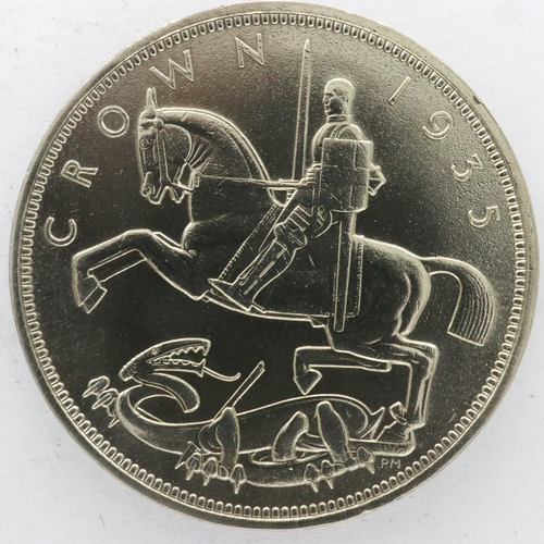 2124 - 1935 silver crown of George V - EF grade, UK P&P Group 0 (£6+VAT for the first lot and £1+VAT for su... 