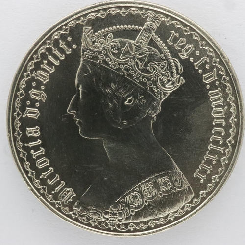 2134 - 1880 silver Gothic florin - Choice EF grade, UK P&P Group 0 (£6+VAT for the first lot and £1+VAT for... 