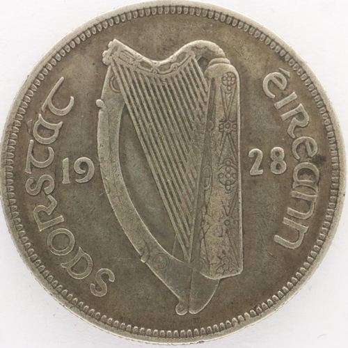 2143 - 1928 Irish silver half crown - gVF grade, UK P&P Group 0 (£6+VAT for the first lot and £1+VAT for su... 