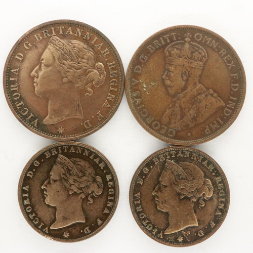 2154 - Four Victorian and later coins of Jersey States. UK P&P Group 0 (£6+VAT for the first lot and £1+VAT... 