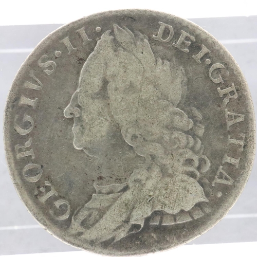 2163 - 1758 silver sixpence of George II - gF grade, UK P&P Group 0 (£6+VAT for the first lot and £1+VAT fo... 