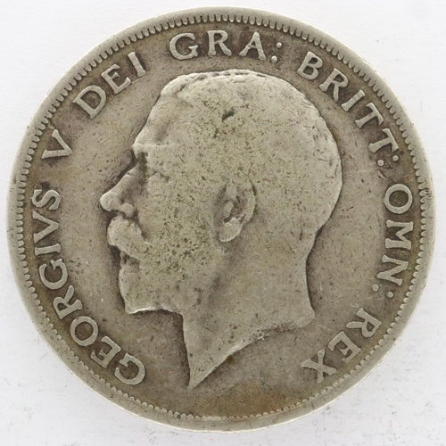 2170 - 1921 silver half crown of George V - gF grade, UK P&P Group 0 (£6+VAT for the first lot and £1+VAT f... 