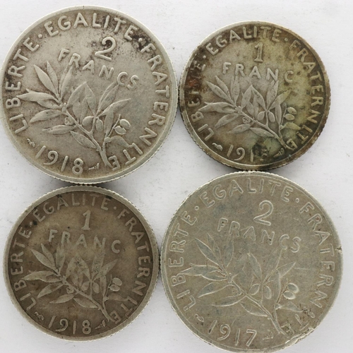 2192 - Lot of silver French coins - circulated, UK P&P Group 0 (£6+VAT for the first lot and £1+VAT for sub... 