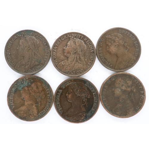 2196 - Lot of Victorian farthings - circulated grades, UK P&P Group 0 (£6+VAT for the first lot and £1+VAT ... 